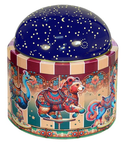 Жестяная коробка с конфетами